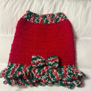 Hand crafted pets Crochet dress